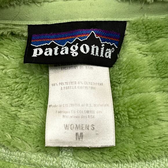 Patagonia R3 Jacket Womens Medium Green Polartec Fleece Lined Full Zip - Picture 7 of 14